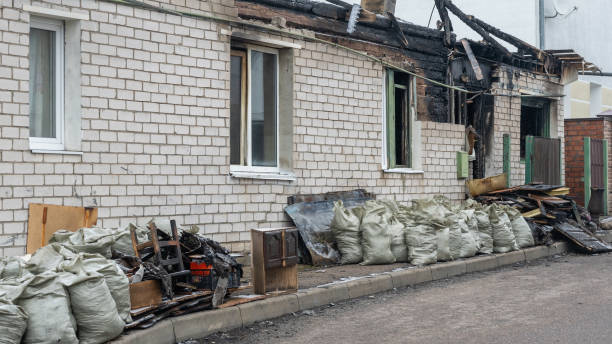 Professional Fire Damage Repair technician working in Barnesville, MD